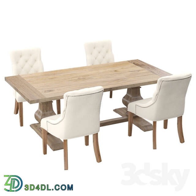 Table _ Chair - Fereol 5 Piece Dining Set