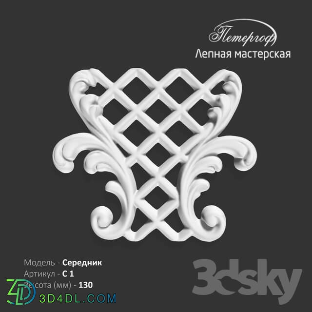 Decorative plaster - Serednik S 1 Peterhof - stucco workshop