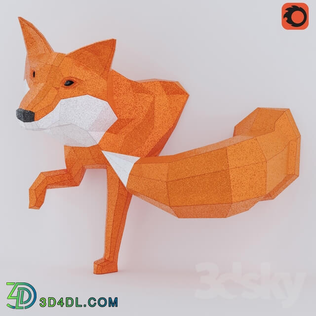 Sculpture - glitter fox