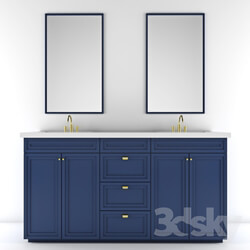 Bathroom furniture - double mirror bathroom cabinet 