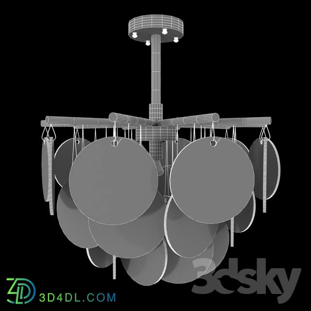 Ceiling light - Pendant chandelier LUIZA Glass