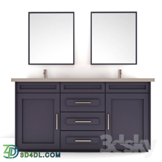 Bathroom furniture - navy blue bathroom furniture