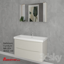 Bathroom furniture - Bathroom Furniture MA ZEN BEIGE 100cm 
