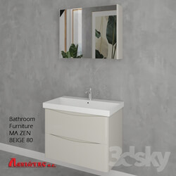 Bathroom furniture - Bathroom Furniture MA ZEN BEIGE 80cm 