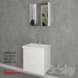 Bathroom furniture - Bathroom Furniture MA ZEN WHITE 60cm 