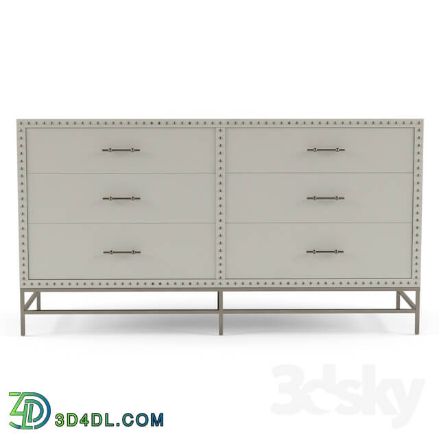 Sideboard _ Chest of drawer - Nailhead 6-Drawer Dresser_2013