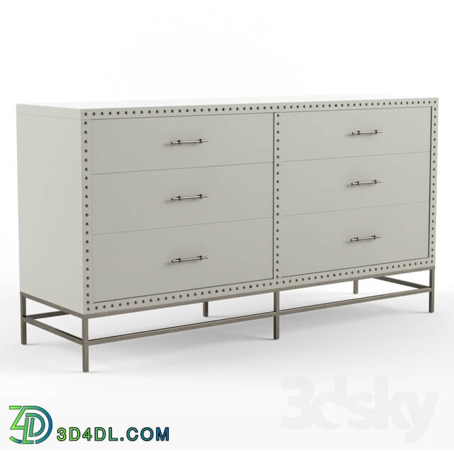 Sideboard _ Chest of drawer - Nailhead 6-Drawer Dresser_2013