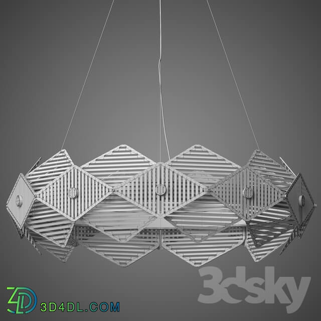 Ceiling light - Chandelier rhomb tissue