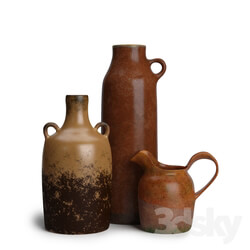 Vase - Vintage pottery set 