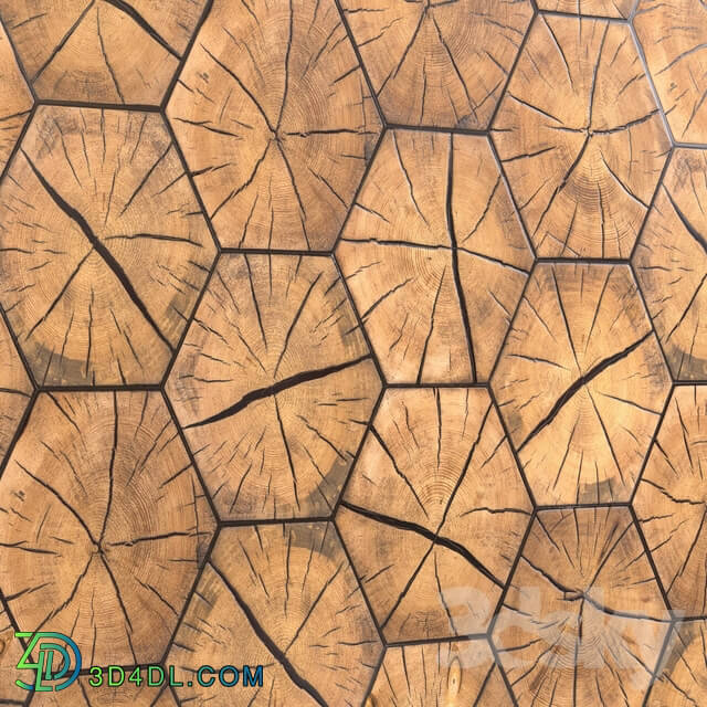 Other decorative objects - OM Wood Slab Wall Panels