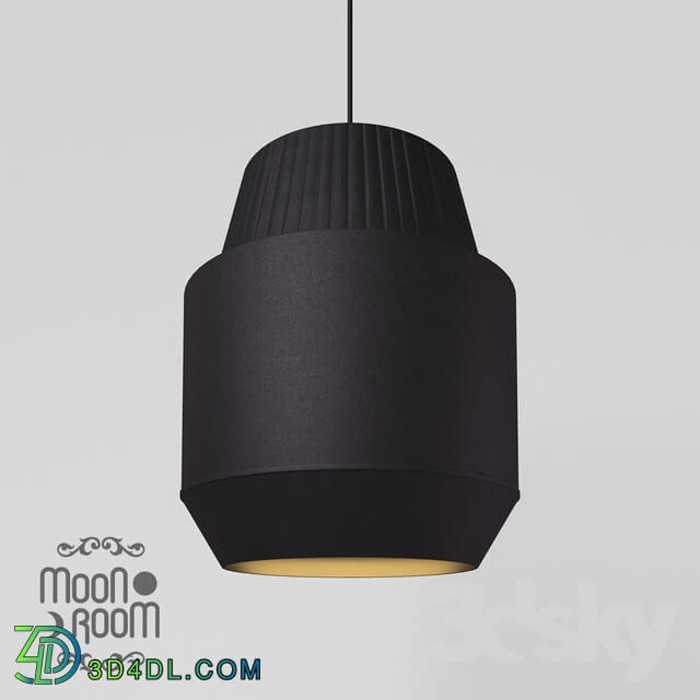 Ceiling light - Hanging lampshade _Black_