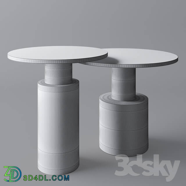 Table - Dantone Home Cork table with dark and white countertops