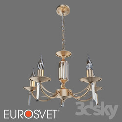 Ceiling light - OM Crystal pendant chandelier Eurosvet 60087_5 Volare 