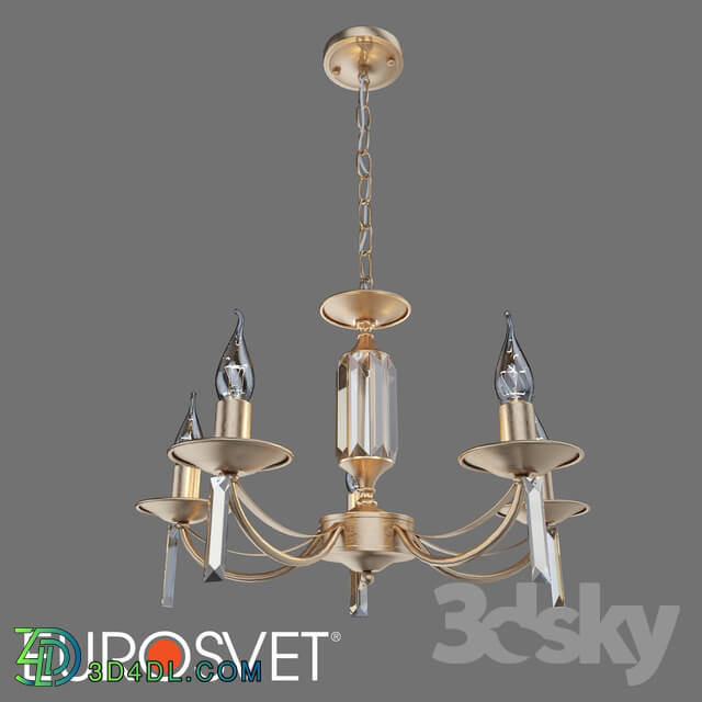 Ceiling light - OM Crystal pendant chandelier Eurosvet 60087_5 Volare