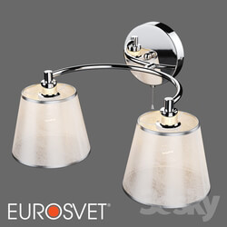 Wall light - OM Wall lamp with lampshade Eurosvet 60094_2 Cornetto 