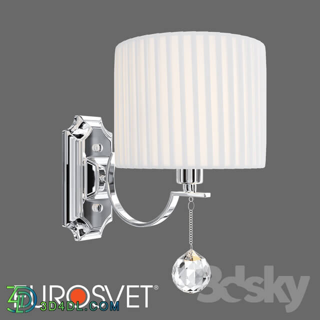 Wall light - OM Wall lamp with white lampshade Eurosvet 60095_1 Napoli