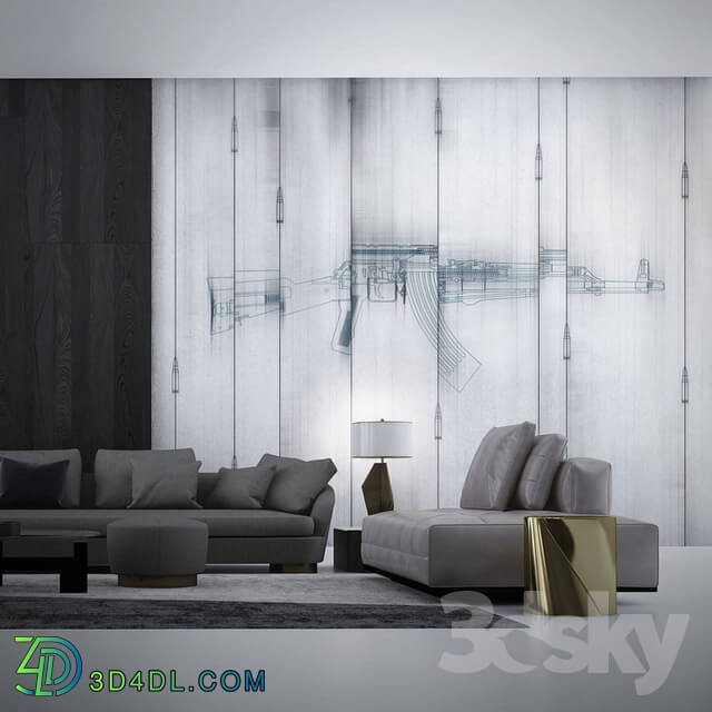 Wall covering - factura _ AK47