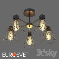 Ceiling light - OM Ceiling chandelier in the loft style Eurosvet 70107_5 Trappola 
