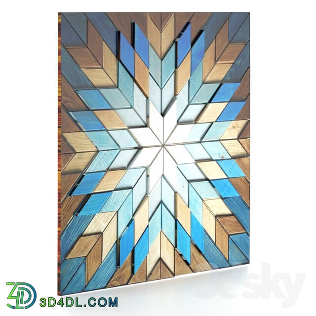 Other decorative objects - 3d wood panels _ Colored