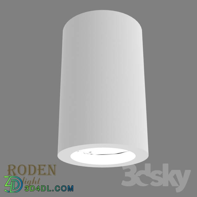 Spot light - OM Universal_ laid on or mortise gypsum lamp RODEN-light RD-50 MR-16