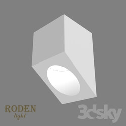 Spot light - OM Universal_ laid on or mortise gypsum lamp RODEN-light RD-55 MR-16 