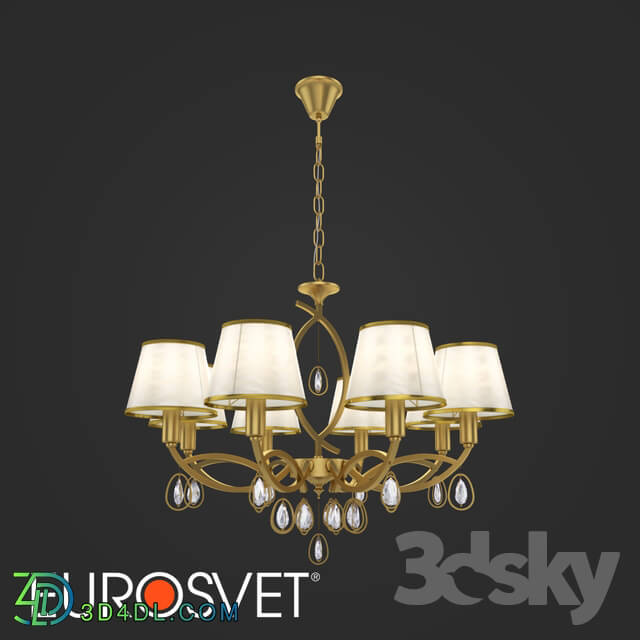 Ceiling light - OM Classic chandelier with lampshades Eurosvet 60091_8 Salita