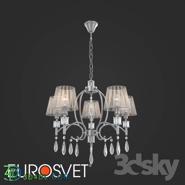 Ceiling light - OM Classic chandelier with lampshades Eurosvet 60092_5 Capri