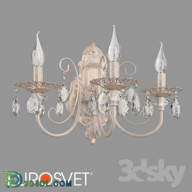 Wall light - OM Sconce with crystal Eurosvet 3305_3 Alda