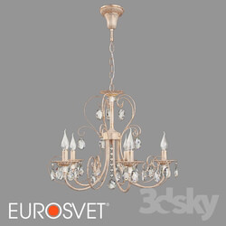 Ceiling light - OM Chandelier with crystal Eurosvet 3305_5 Alda 