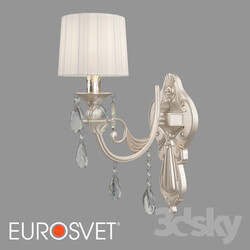 Wall light - OM Wall lamp with lampshade Eurosvet 10098_1 Argenta 