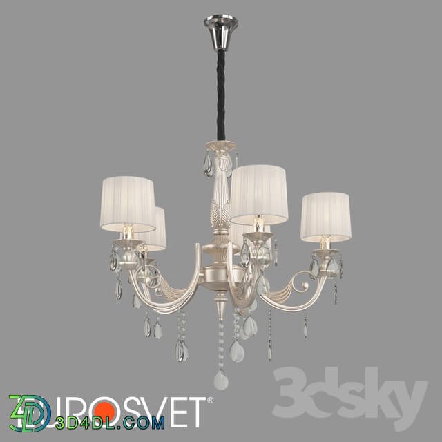 Ceiling light - OM Crystal pendant chandelier Eurosvet 10098_5 Argenta