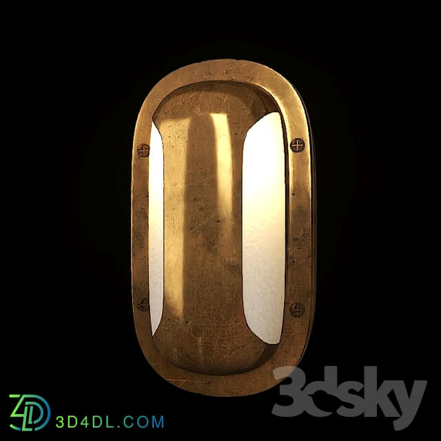 Wall light - The David Hunt Lighting Collection NAVAL industrial coastal style outdoor bulkhead in brass