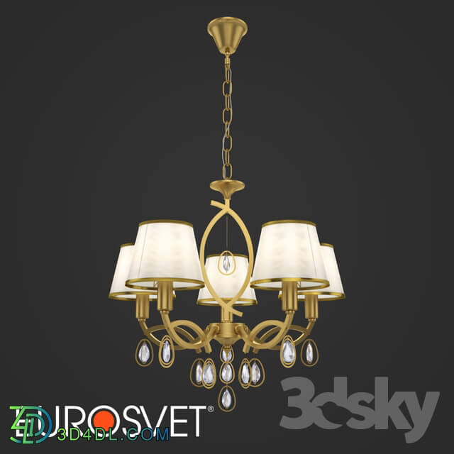 Ceiling light - OM Classic chandelier with lampshades Eurosvet 60091_5 Salita