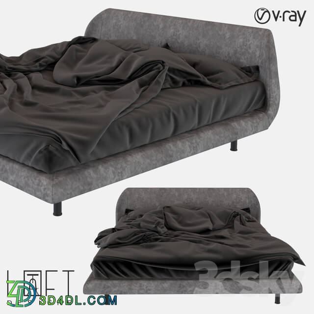 Bed - Bed LoftDesigne 2621 model