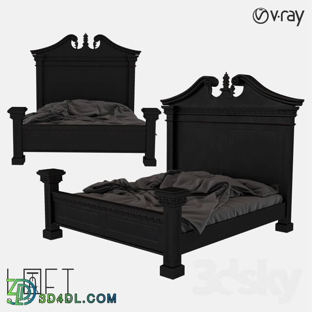 Bed - Bed LoftDesigne 3869 model