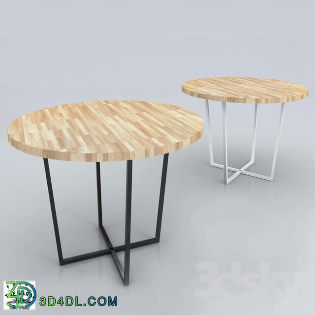 Table - _OM_ Round table _Oak Round_