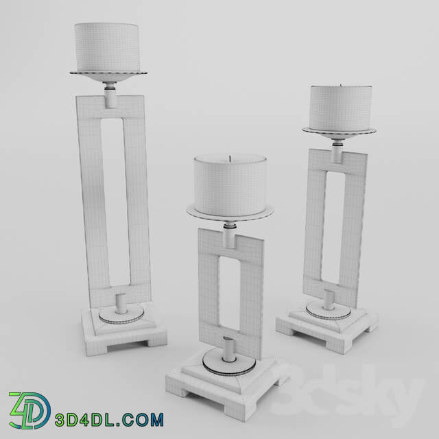 Other decorative objects - trio_candleholders