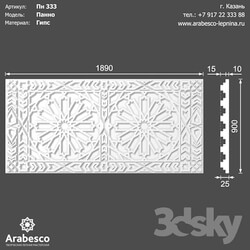 Decorative plaster - Panel 333 OM 