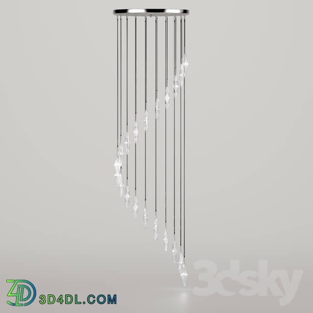 Ceiling light - SEARCHLIGHT Sculptured Ice 888-20