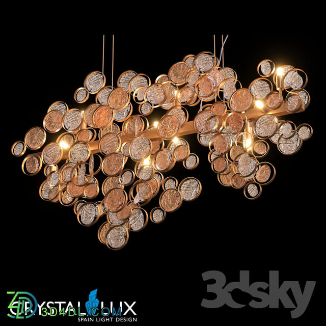 Ceiling light - DESEO SP12 L1000 GOLD