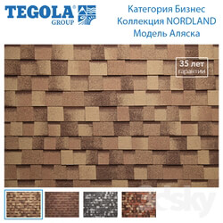 Miscellaneous - Seamless texture of flexible tiles TEGOLA. Category Business. NORDLAND Collection. Model Alaska. 