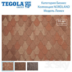 Miscellaneous - Seamless texture of flexible tiles TEGOLA. Category Business. NORDLAND Collection. Model ploughshare. 