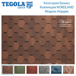Miscellaneous - Seamless texture of flexible tiles TEGOLA. Category Business. NORDLAND Collection. Model Nordic. 