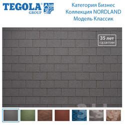 Miscellaneous - Seamless texture of flexible tiles TEGOLA. Category Business. NORDLAND Collection. Model Classic. 