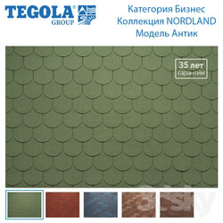 Miscellaneous - Seamless texture of flexible tiles TEGOLA. Category Business. NORDLAND Collection. Model Antique. 