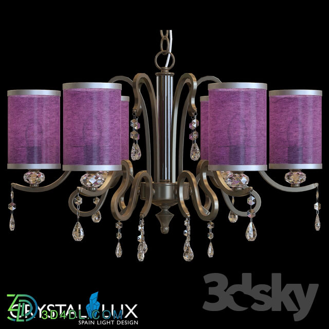 Ceiling light - Elisa SP6 purple