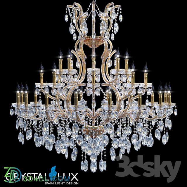 Ceiling light - HOLLYWOOD SP16 _ 8 _ 8 GOLD