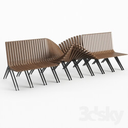 Other architectural elements - Adjustable outdoor bench 