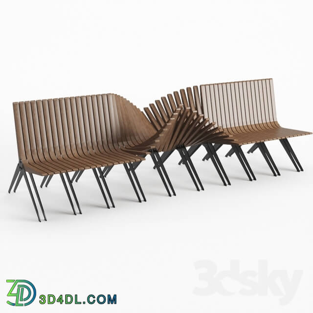 Other architectural elements - Adjustable outdoor bench