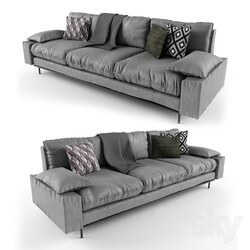 Sofa - HK living retro sofa gray color 